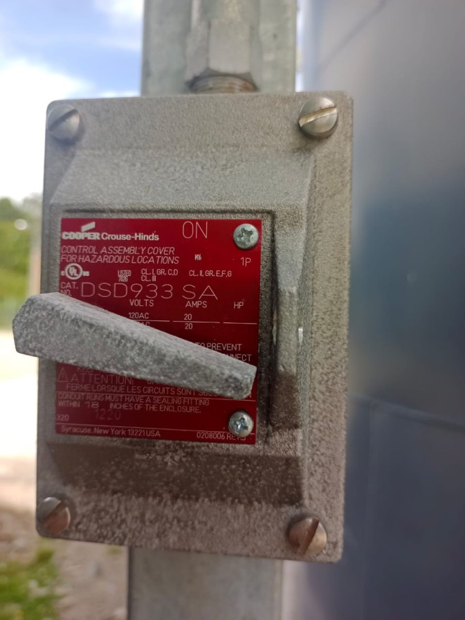 Instalacion antiexplosiva