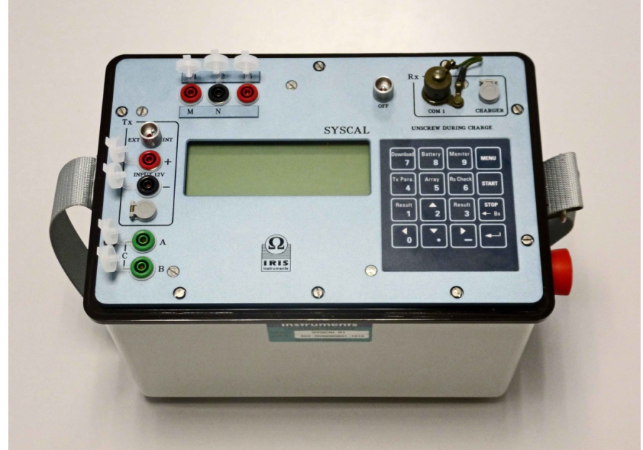 Resistivímetro de exploración para media profundidad